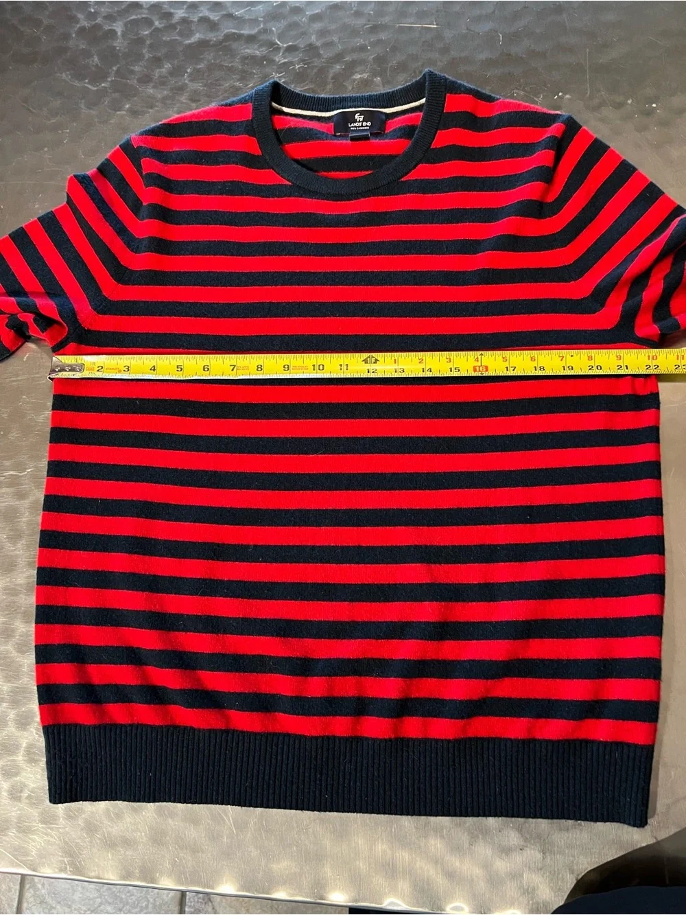 Lands' End Men's Crewneck 100% Cashmere Sweater